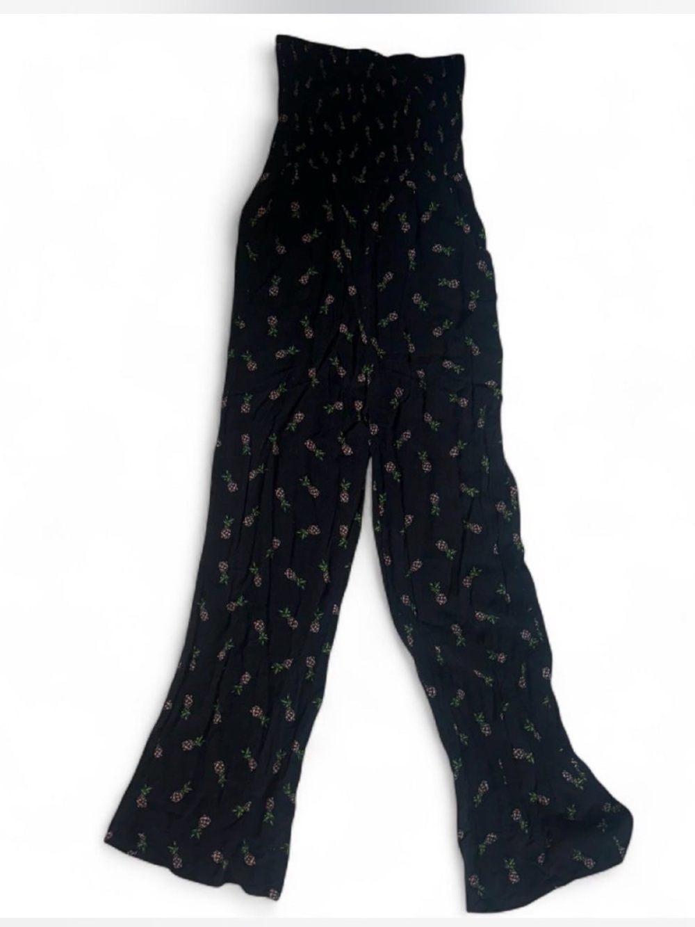 Socialite Black 🍍 Smocked Waist Wide-Leg Jumpsuit
